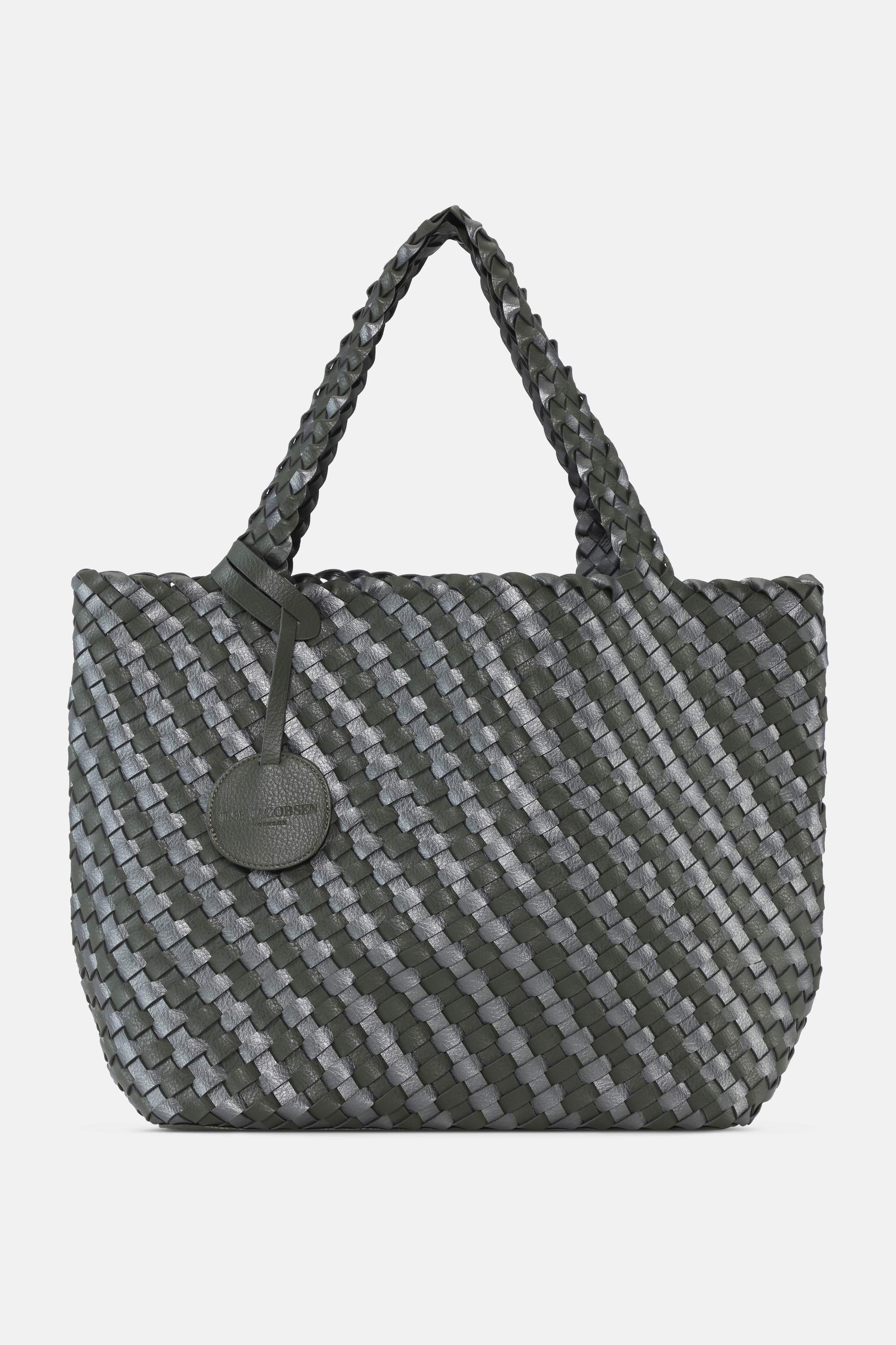 Tote Bag Flettet - Army Gun Metal